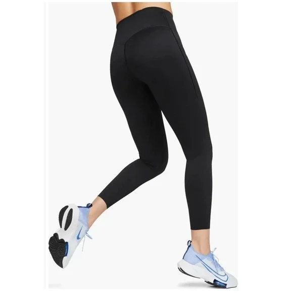 Nike Go Firm Support High Waist 7/8 Tights w/ Pockets Womens XS Black DQ5636 010 - Picture 2 of 6